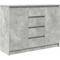 Berkfield Home Sideboard with Drawers Concrete Grey 100.5x35x76 cm Engineered Wood
