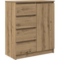 Berkfield Home Sideboard with Drawers Artisan Oak 71x35x84 cm Engineered Wood in Brown | Size: 71 x 35 x 84 cm