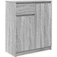 Berkfield Home Sideboard with Drawer Grey Sonoma 71x35x84 cm Engineered Wood | Size: 71 x 35 x 84 cm