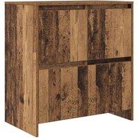 Berkfield Home Sideboard with Door Old wood 70 x 41 x 75 cm Engineered wood in Brown