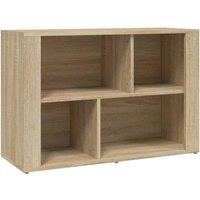 Berkfield Home Sideboard Sonoma Oak 80x30x54 cm Engineered Wood in Light Oak | Size: 80 x 30 x 54 cm