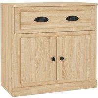 Berkfield Home Sideboard Sonoma Oak 70x35.5x67.5 cm Engineered Wood in Light Tan