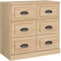 Berkfield Home Sideboard Sonoma Oak 70x35.5x67.5 cm Engineered Wood in Light Tan