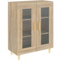 Berkfield Home Sideboard Sonoma Oak 69.5x34x90 cm Engineered Wood in Light Tan