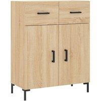 Berkfield Home Sideboard Sonoma Oak 69.5x34x90 cm Engineered Wood in Light Tan