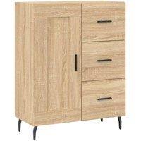 Berkfield Home Sideboard Sonoma Oak 69.5x34x90 cm Engineered Wood in Tan