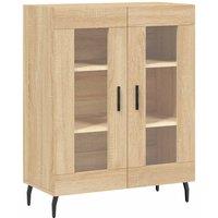 Berkfield Home Sideboard Sonoma Oak 69.5x34x90 cm Engineered Wood in Light Tan