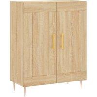 Berkfield Home Sideboard Sonoma Oak 69.5x34x90 cm Engineered Wood in Light Tan