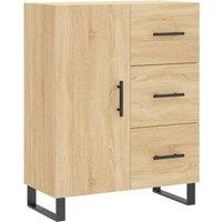 Berkfield Home Sideboard Sonoma Oak 69.5x34x90 cm Engineered Wood in Light Tan