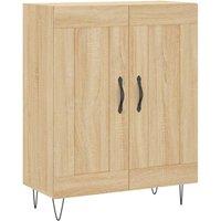 Berkfield Home Sideboard Sonoma Oak 69.5x34x90 cm Engineered Wood in Light Tan