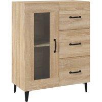 Berkfield Home Sideboard Sonoma Oak 69.5x34x90 cm Engineered Wood in Light Tan