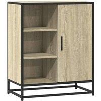 Berkfield Home Sideboard Sonoma Oak 62x35x76 cm Engineered Wood in Light Brown | Size: 62 x 35 x 76 cm