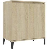 Berkfield Home Sideboard Sonoma Oak 60x35x70 cm Engineered Wood in Light Oak | Size: 60 x 35 x 70 cm