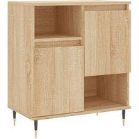 Berkfield Home Sideboard Sonoma Oak 60x35x70 cm Engineered Wood in Light Brown | Size: 60 x 35 x 70 cm