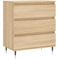 Berkfield Home Sideboard Sonoma Oak 60x35x70 cm Engineered Wood in Light Brown | Size: 60 x 35 x 70 cm