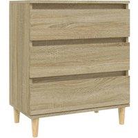 Berkfield Home Sideboard Sonoma Oak 60x35x70 cm Engineered Wood in Light Tan | Size: 60 x 35 x 70 cm