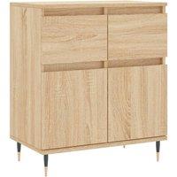 Berkfield Home Sideboard Sonoma Oak 60x35x70 cm Engineered Wood in Tan | Size: 60 x 35 x 70 cm