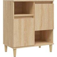Berkfield Home Sideboard Sonoma Oak 60x35x70 cm Engineered Wood in Tan | Size: 60 x 35 x 70 cm