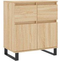 Berkfield Home Sideboard Sonoma Oak 60x35x70 cm Engineered Wood in Light Tan | Size: 60 x 35 x 70 cm
