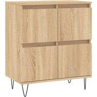Berkfield Home Sideboard Sonoma Oak 60x35x70 cm Engineered Wood in Light Brown | Size: 60 x 35 x 70 cm