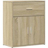 Berkfield Home Sideboard Sonoma Oak 60x31x70 cm Engineered Wood in Light Tan | Size: 60 x 31 x 70 cm