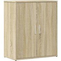 Berkfield Home Sideboard Sonoma Oak 60x31x70 cm Engineered Wood in Light Brown | Size: 60 x 31 x 70 cm