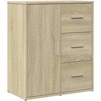 Berkfield Home Sideboard Sonoma Oak 60x31x70 cm Engineered Wood in Light Oak | Size: 60 x 31 x 70 cm