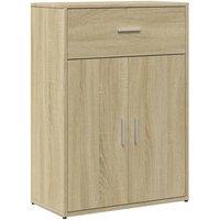 Berkfield Home Sideboard Sonoma Oak 60x30x84 cm Engineered Wood in Light Tan | Size: 60 x 30 x 84 cm