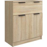 Berkfield Home Sideboard Sonoma Oak 60x30x70 cm Engineered Wood in Light Tan | Size: 60 x 30 x 70 cm