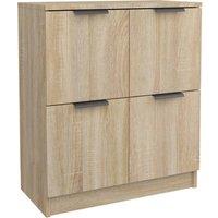Berkfield Home Sideboard Sonoma Oak 60x30x70 cm Engineered Wood in Light Tan | Size: 60 x 30 x 70 cm