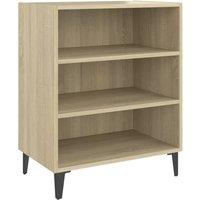 Berkfield Home Sideboard Sonoma Oak 57x35x70 cm Engineered Wood in Light Tan | Size: 57 x 35 x 70 cm