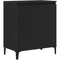 Berkfield Home Sideboard Black Oak 60x35x70 cm Engineered Wood | Size: 60 x 35 x 70 cm