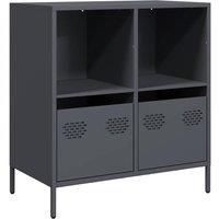 Berkfield Home Sideboard Anthracite 68x39x73.5 cm Cold-rolled Steel in Dark Grey