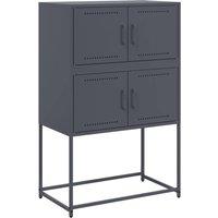 Berkfield Home Sideboard Anthracite 68.5x38.5x107 cm Steel in Dark Grey