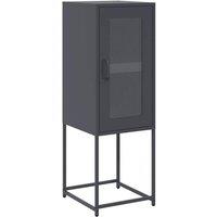 Berkfield Home Sideboard Anthracite 36x39x107 cm Cold-rolled Steel in Dark Grey | Size: 36 x 39 x 107 cm