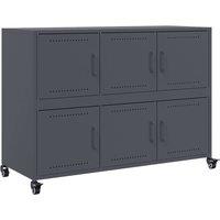 Berkfield Home Sideboard Anthracite 100.5x39x72 cm Steel in Dark Grey