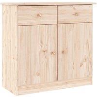 Berkfield Home Sideboard ALTA 77x35x73 cm Solid Wood Pine in Light Tan | Size: 77 x 35 x 73 cm