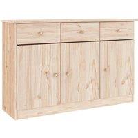 Berkfield Home Sideboard ALTA 112x35x73 cm Solid Wood Pine in Light Tan | Size: 112 x 35 x 73 cm