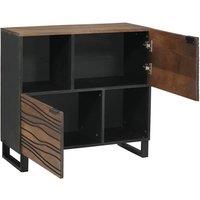 Berkfield Home Sideboard 80x33.5x75 cm in solid mango wood in Brown