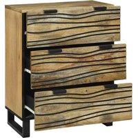 Berkfield Home Sideboard 60x33.5x75 cm Solid Mango Wood in Brown