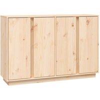 Berkfield Home Sideboard 120x35x80 cm Solid Wood Pine in Light Tan | Size: 120 x 35 x 80 cm
