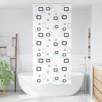 Berkfield Home Shower Roller Blind with Cassette 90x240 cm Fabric Width 86 cm in White