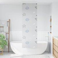 Berkfield Home Shower Roller Blind with Cassette 80x240 cm Fabric Width 76 cm in Light Grey