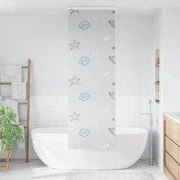 Berkfield Home Shower Roller Blind with Cassette 60x240 cm Fabric Width 56 cm in Light Grey