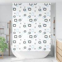 Berkfield Home Shower Roller Blind with Cassette 150x240 cm Fabric Width 146 cm in White