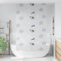 Berkfield Home Shower Roller Blind with Cassette 140x240 cm Fabric Width 136 cm in Light Grey