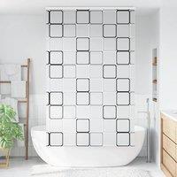 Berkfield Home Shower Roller Blind with Cassette 130x240 cm Fabric Width 126 cm in White