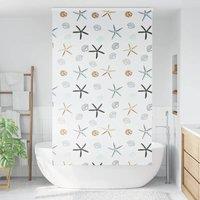 Berkfield Home Shower Roller Blind with Cassette 130x240 cm Fabric Width 126 cm in White