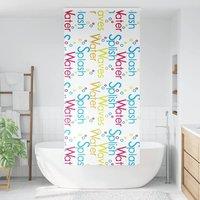 Berkfield Home Shower Roller Blind with Cassette 100x240 cm Fabric Width 96 cm in White