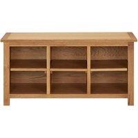 Berkfield Home Shoe Rack 90x37x45 cm Solid Oak Wood in Light Oak | Size: 90 x 37 x 45 cm
